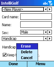 Choose Player Screen - Menu.