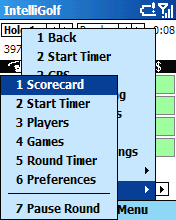 Scorecard screen.